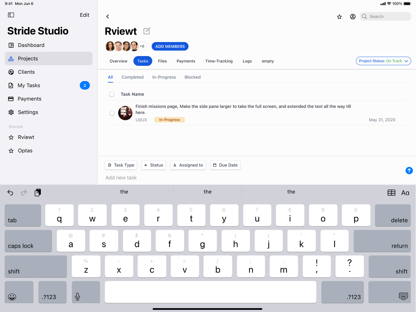Stride Studio | Internal Tool