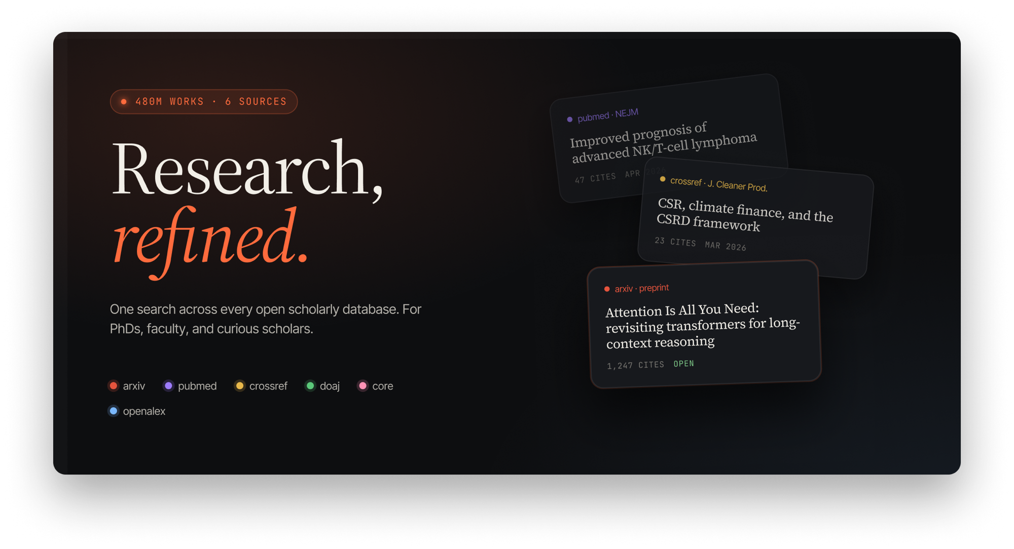 Marketing site — research, refined